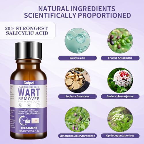Mantecorp Skincare Wart Remover,Fast Action Liquid Wart Gel Maximum Strength -Fast-Acting Wart Liquid Freeze Off Designed for Warts, Plantar Wart, Genital Wart, Common Wart and Flat Wart Removal
