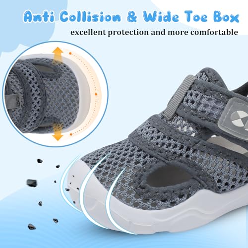 Centipede Demon Toddler Sandals for Boys Girls Qucik Dry Kids Water Sandals Outdoor Breathable Aqua Shoes Lightweight Summer Barefoot Shoes for Swim Pool Beach2