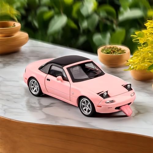 Image of Mazda Miata MX5 Toy Car 1 /32 Diecast Model Cars, Car Toys for Kids Age 4-7 Miata Gift for Boys Girls,Pull Back rc Sports car with Lighting & Sound (Pink)