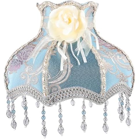 HOMSFOU Victorian Beaded Lamp Shade Cover Cover
