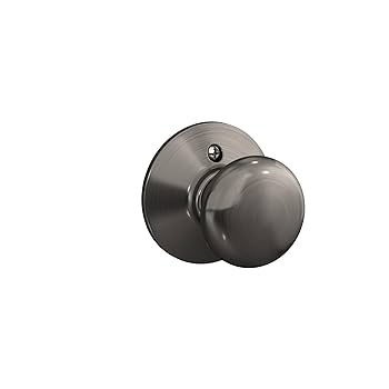 SCHLAGE F10PLY620 Plymouth Passage Knob, Antique Pewter