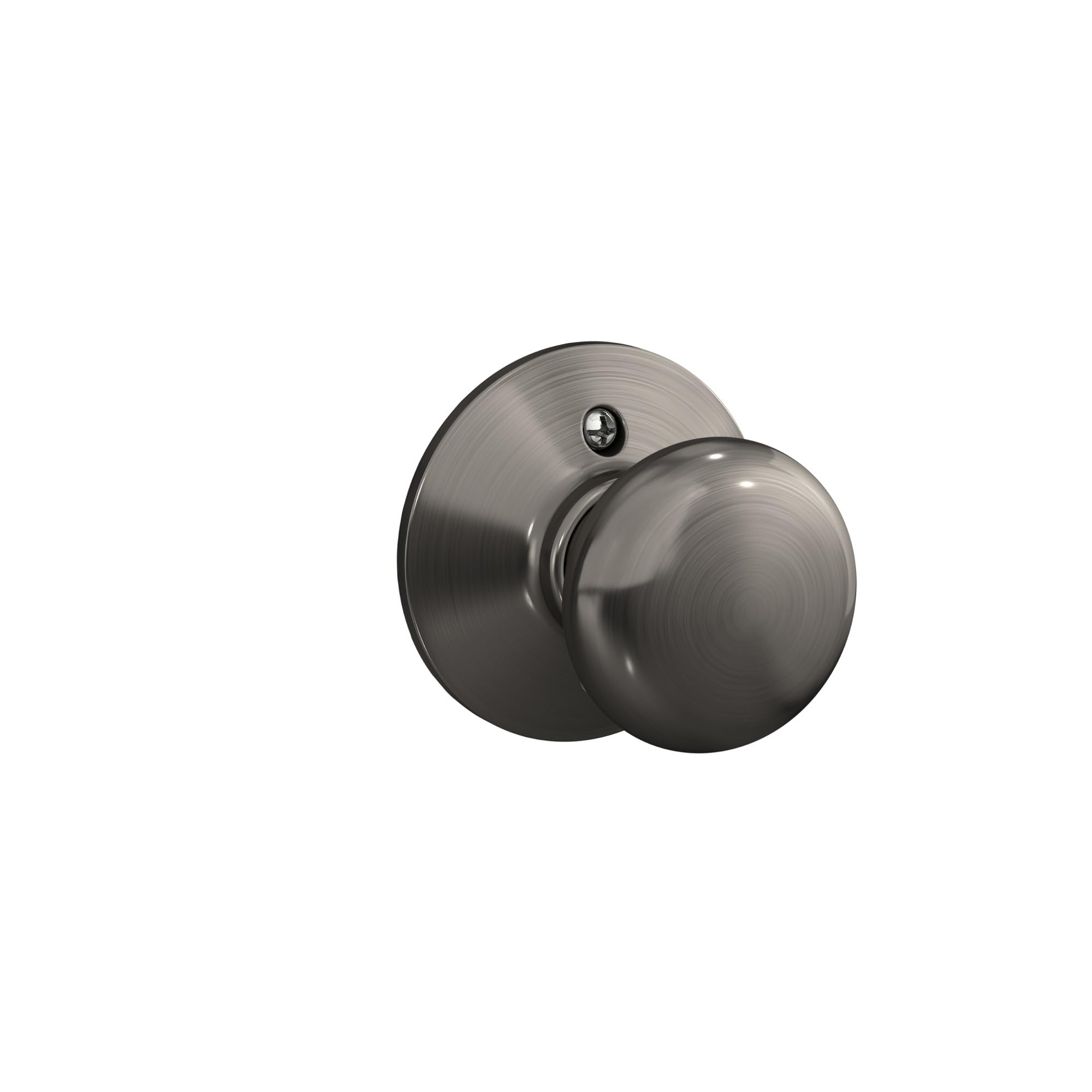 SCHLAGE F10PLY620 Plymouth Passage Knob, Antique Pewter