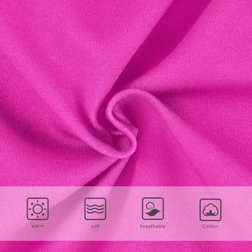 Joisal Aesthetic Girls Underwear Toddler 2t Cotton Cute Panties Girl Fuchsia Hotpink Kids Briefs Undies3