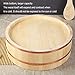 TYRHMY Japanese Wooden Hangiri Sushi Rice Mixing Bowl Tub for Sushi Restaurant Sushi oke White Solid Wood,72cm/28.3in