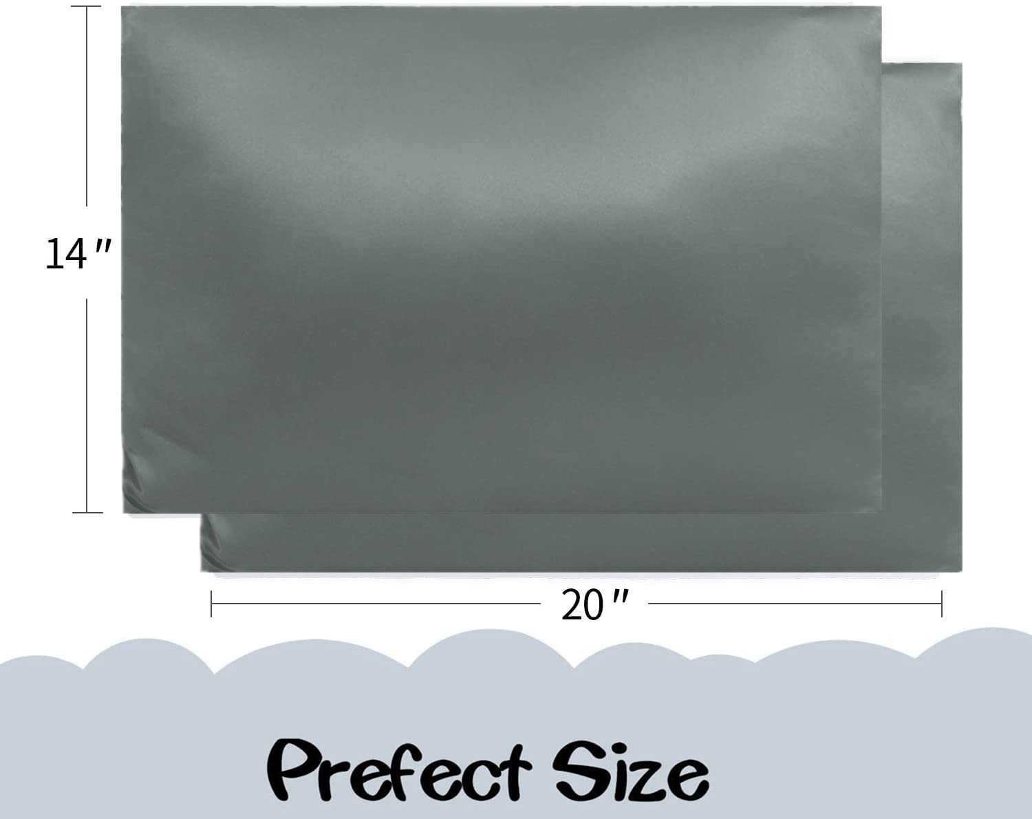 Baby Toddler Pillowcase, Plain Cot Bed Pillow Pair Cases 40 x 60cm - Image 2