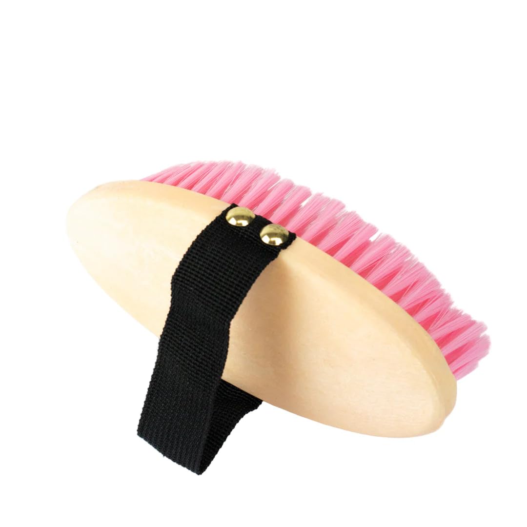 GS Equestrian & Country Plastic Body Brush (Pink)