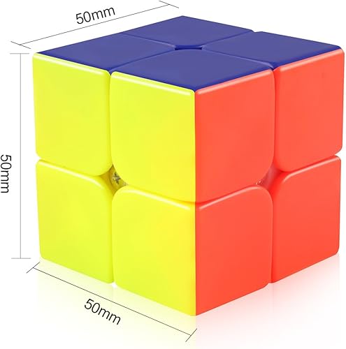 Miniatura 2 de Cubo de velocidad D-fantix Cyclone Boys 2x 2 con etiquetas permanentes rompecabezas mágico de cubo 2 pulgadas