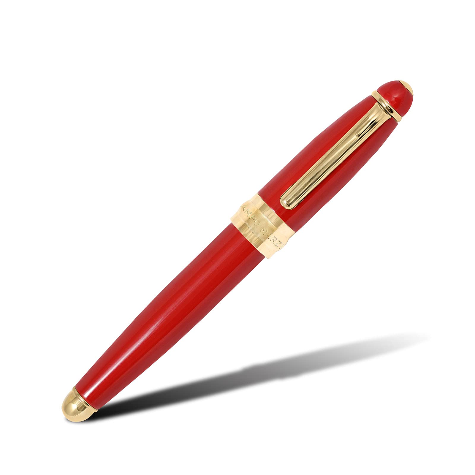 Campo Marzio Minny Big Füllfederhalter – 100% Metall, 14 Cm, Mit Drehverschluss