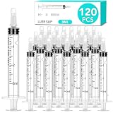 120 jeringas de 3 ml con tapa para líquido,