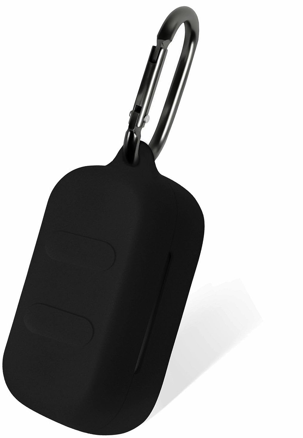 Geiomoo Silicone Case Compatible with Skullcandy Dime, Portable Scratch Shock Resistant Carrying Cover with Carabiner (Black)