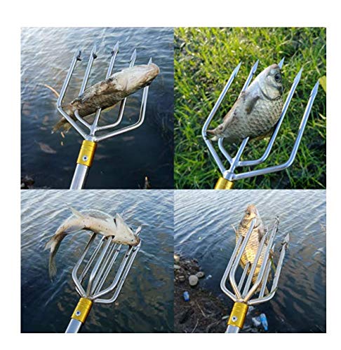 Laxygo Angelhaken aus Edelstahl, mit 8 mm Schraube zum Fangen von Fischen, Frosch im Fluss, seefähig für Angelrute – Bild 6