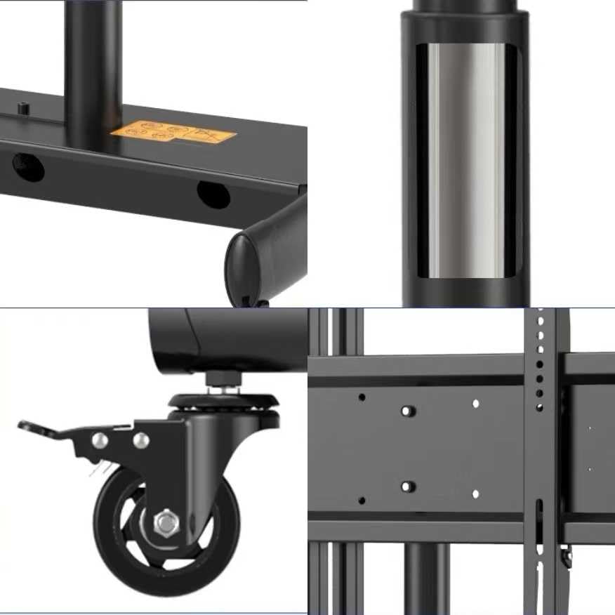 Image of BIG VUE TV Cart, Stand for LCD LED 4K Flat Screen TVs for Bedroom, Living Room, Studio Classic Design, Home Decor (Trolley, 32-75 Inch)