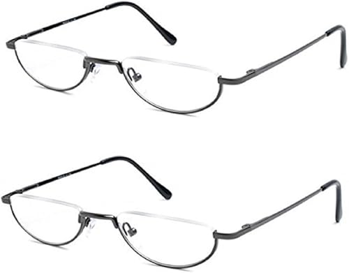 Readers The Lynwood Half Moon Half Moon Half Frame 2.50 (2 Pares) Gris Gris, Gris,Oro, oro,Oro, gris,Gris,Oro,https://www.amazon.com/dp/undefined