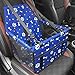 PETEMOO Asiento del Coche de Seguridad para Mascotas Perro Plegable Lavable Viaje Bolsas y Otra Mascota Pequeña con Cremallera Bolsillo