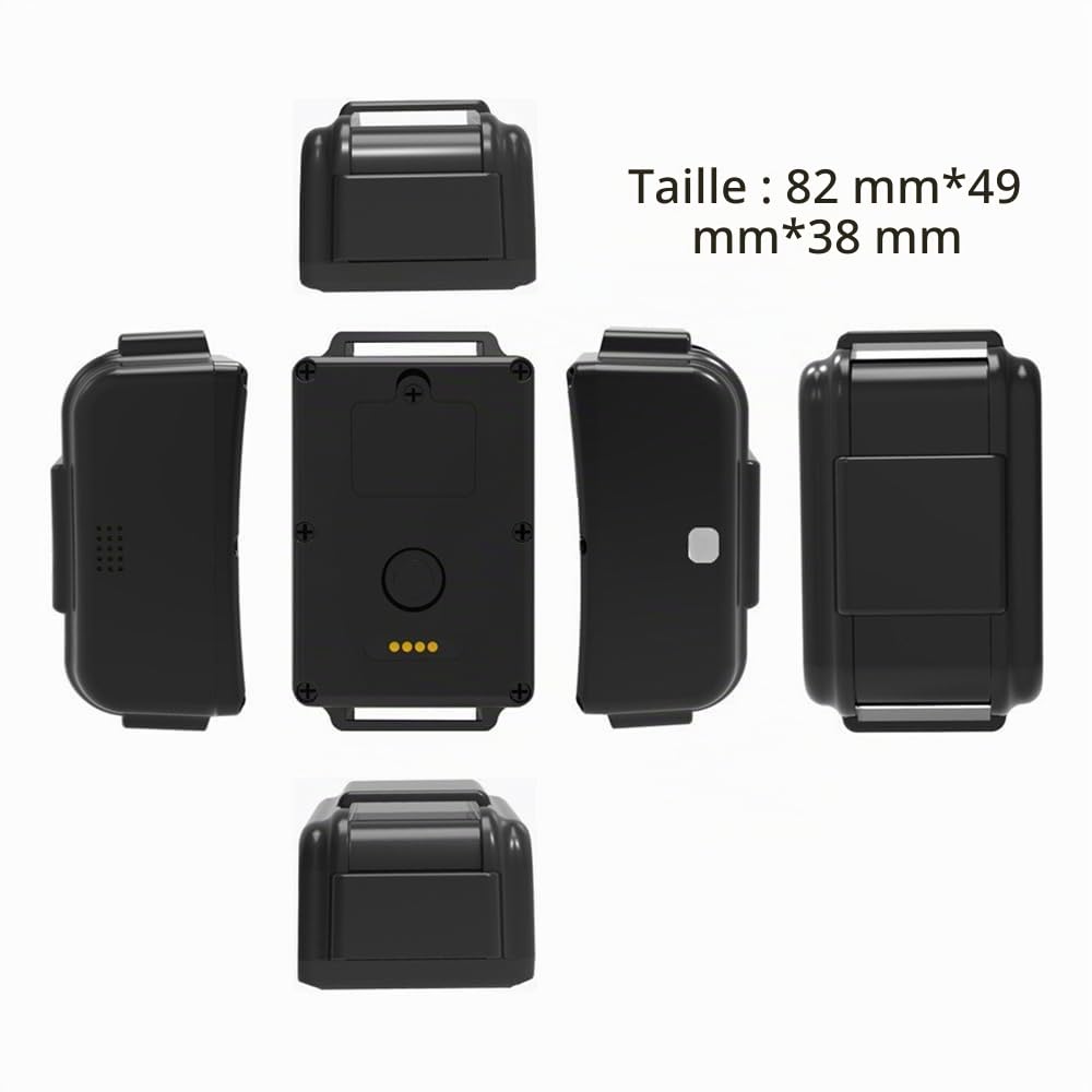 Zeerkeer TK919PRO Tracker GPS anti-perte pour chiens Avec alarme sonore et lumineuse, podomètre et conversation bidirectionnelle Statistiques et étanche sans abonnement