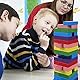Farbe Wackelturm, Bunt Holz Wackelturm Stapelturm Holz Brettspiel, Klassische Lernspielzeug Bausteine Stapelspiele Familienspaß Spiele Spieleklassiker für die Ganze Familie (48 Stck Farbe zufällig )