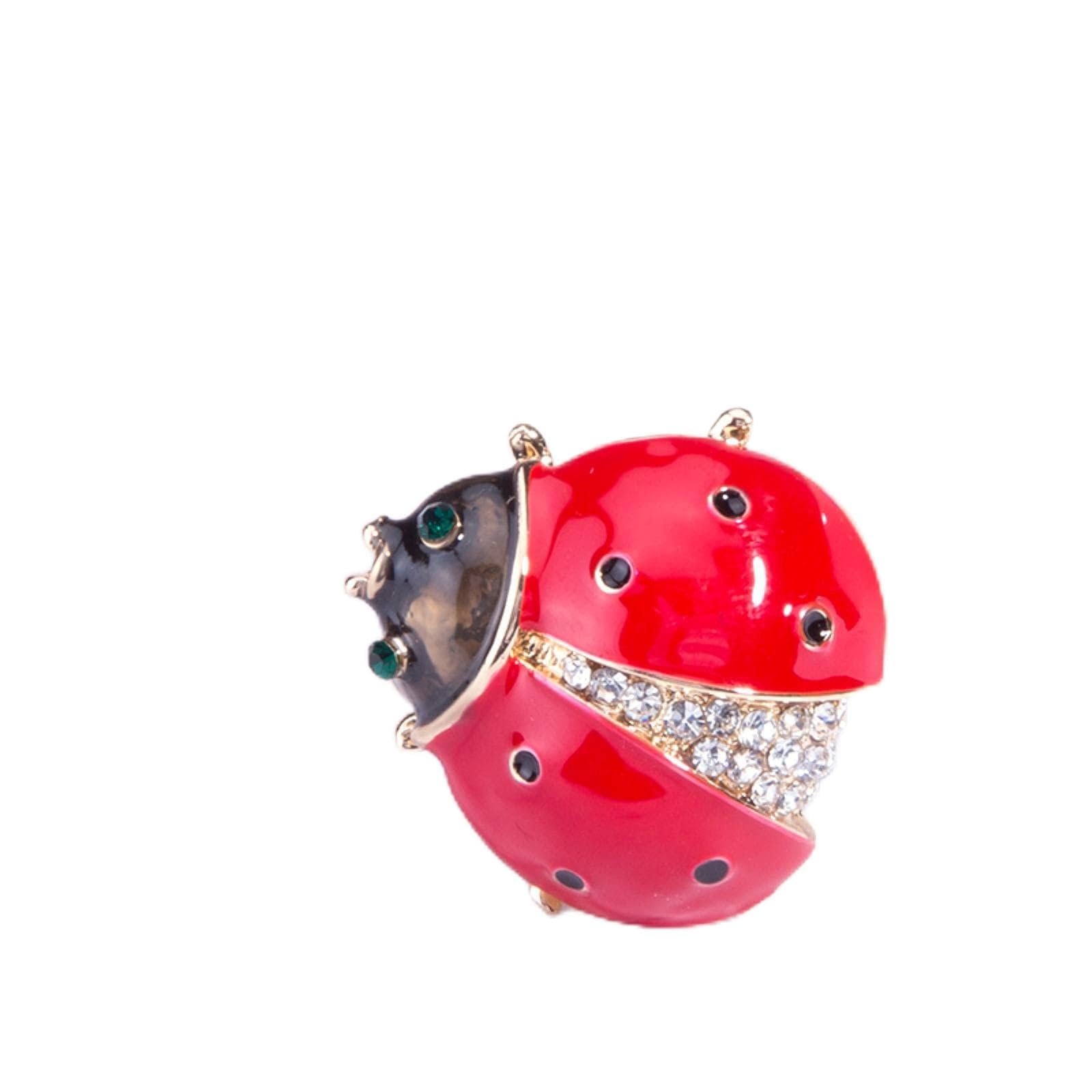 Custom enamel insect ladybird ladybug brooch