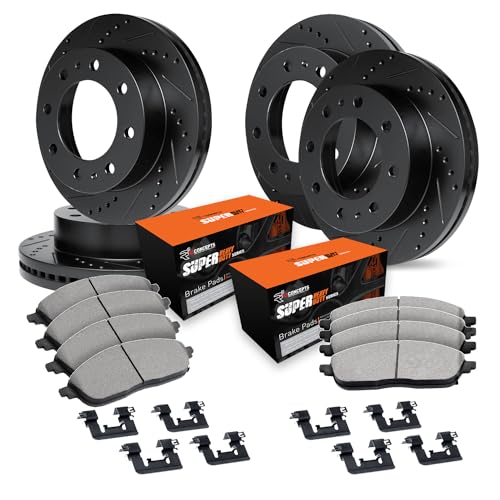 Image of R1 Concepts Front and Rear Brake Kit Fits 1999-2004 Ford F-250, F-350