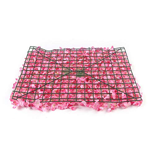 Liandu-Us 20 Pack Artificial Flower Wall Panels 24" X 16" Flower Wall Mat Romantic Silk Rose Flower Panels For Wedding Party Home Diy Wall Panels Cover Backdrop Decoration (Pink, 20 Pcs/Set) #TOP5