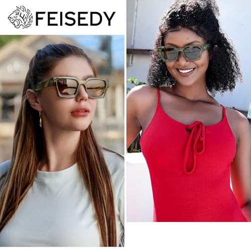 Image of FEISEDY Vintage Small Sunglasses Oval Slender Metal Frame Candy Colors B2277