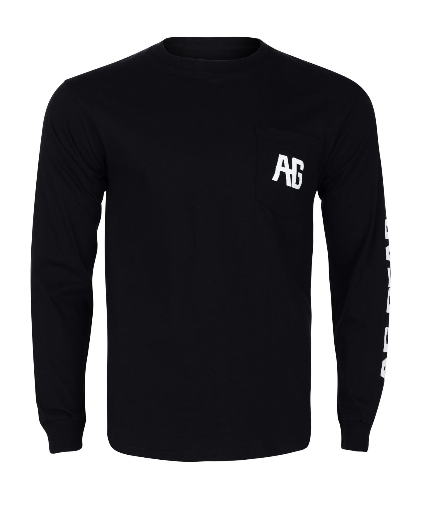 AG-GEARMen's Long-Sleeve Pocket T-Shirt with AG Brandmark, Durable Men's T-Shirt Ideal for Farming & Ranching