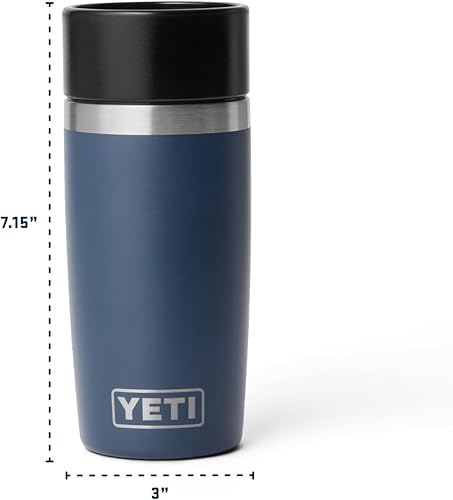 Miniatura 6 de YETI Rambler - Botella de viaje de 12 onzas, acero inoxidable, aislada al vacío con tapa a prueba de fugas, color negro