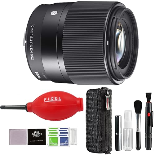 Image of Sigma 30mm f /1.4 DC DN Contemporary Lens Compatible with Sony E with Advanced Accessory and Travel Bundle | 302965 | 30mm Lens for Sony E