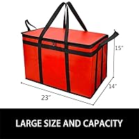 Vista 81 de Bodaon Paquete de 1 bolsas de compras reutilizables aisladas, bolsa enfriadora de picnic XL con cremallera superior para frío, bolsa aislada