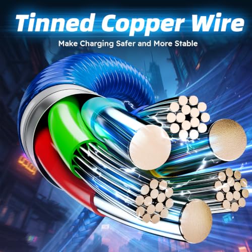 Image of 4 in 1 USB A to USB C Cable, Phone Charger Type C Multi Charging Cable