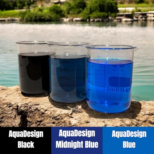 Aquadesign Blue Liquid Pond Dye 1000ML For Ponds And Water Features Treats 40,000L - 5