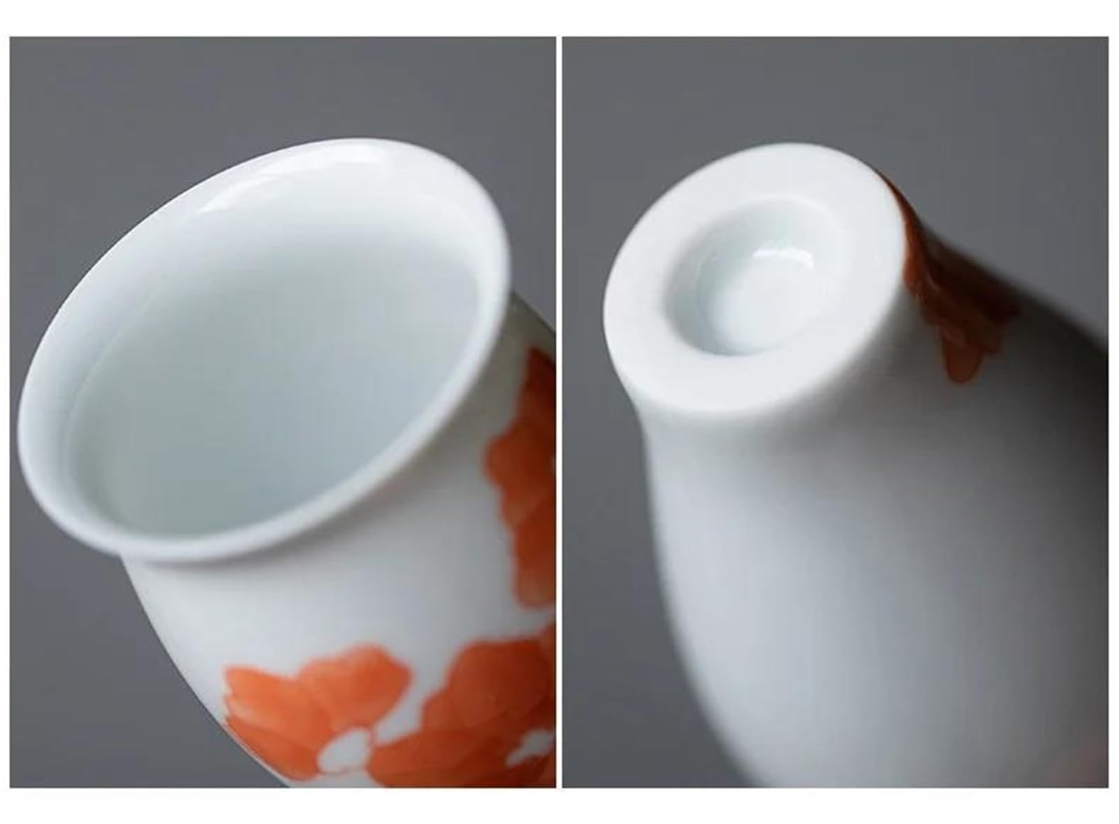 Juego De Té Teteras Juego Té Japonés Kung Fu Taza Maestra Individual Taza con Olor Cerámica Pura Pintada A Mano 2 Unid/Set Taza Té Pequeña para El Hogar 40ml Juegos De Té para Adultos(B)
