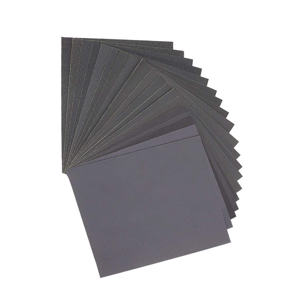 Dainerisy 10pcs Sanding Paper Wet Dry Dual Use Handicraft Woodwork Automobiles Metal Plastic Polishing Sandpaper, 240 Grit