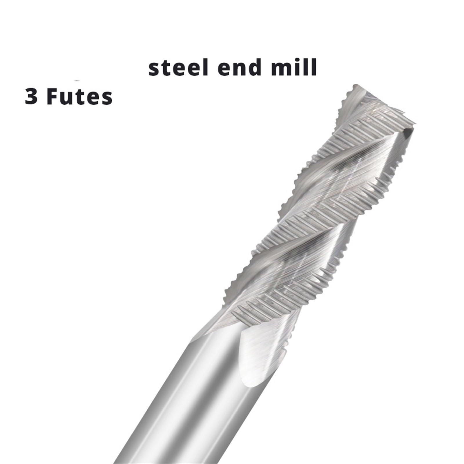 Frez zgrubny z węglika wolframu, 3-ostrzowy, do obróbki metalu i aluminium, narzędzia frezowania od 4 mm 20,Obróbka precyzyjna(10XD10X40X100L)