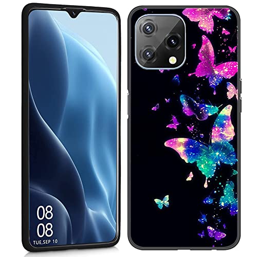 SEEYA Case Seeya Coque pour Blackview A55 Housse Protection avec Motif Papillon coloré Fantaisie Fine Etui en Silicone Souple Bumper Housse Ultra Mince pour Blackview A55 Cover