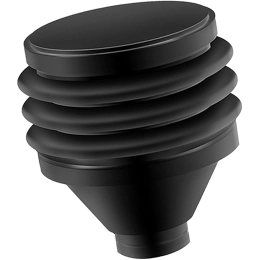 ATORSE Silicone Coffee Grinder Powder Outlet Parts For Cafe Kitchen Black Small