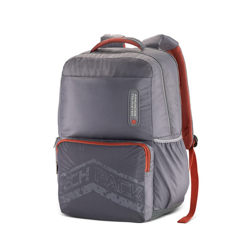American Tourister Hall Polyester Unisex Laptop Backpack (Grey,Frsz) (B0BWRBLZGW) Amazon Price History, Amazon Price Tracker