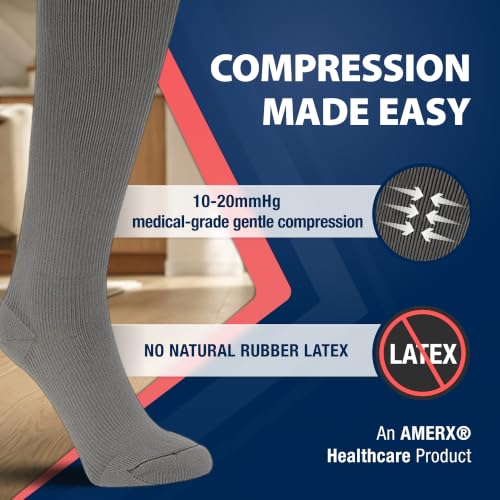Image of Garment Liner, Unisex, Light Foot-to-Ankle Compression, Tan & Grey, Small - XXLarge, 1 2 4 Undersocks /Pack