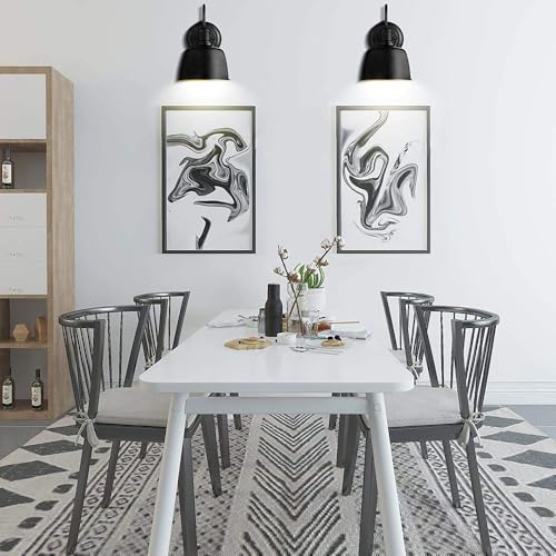 Lámpara de pared de estilo industrial vintage e iluminación decorativa de pasillo, 2 piezas 4