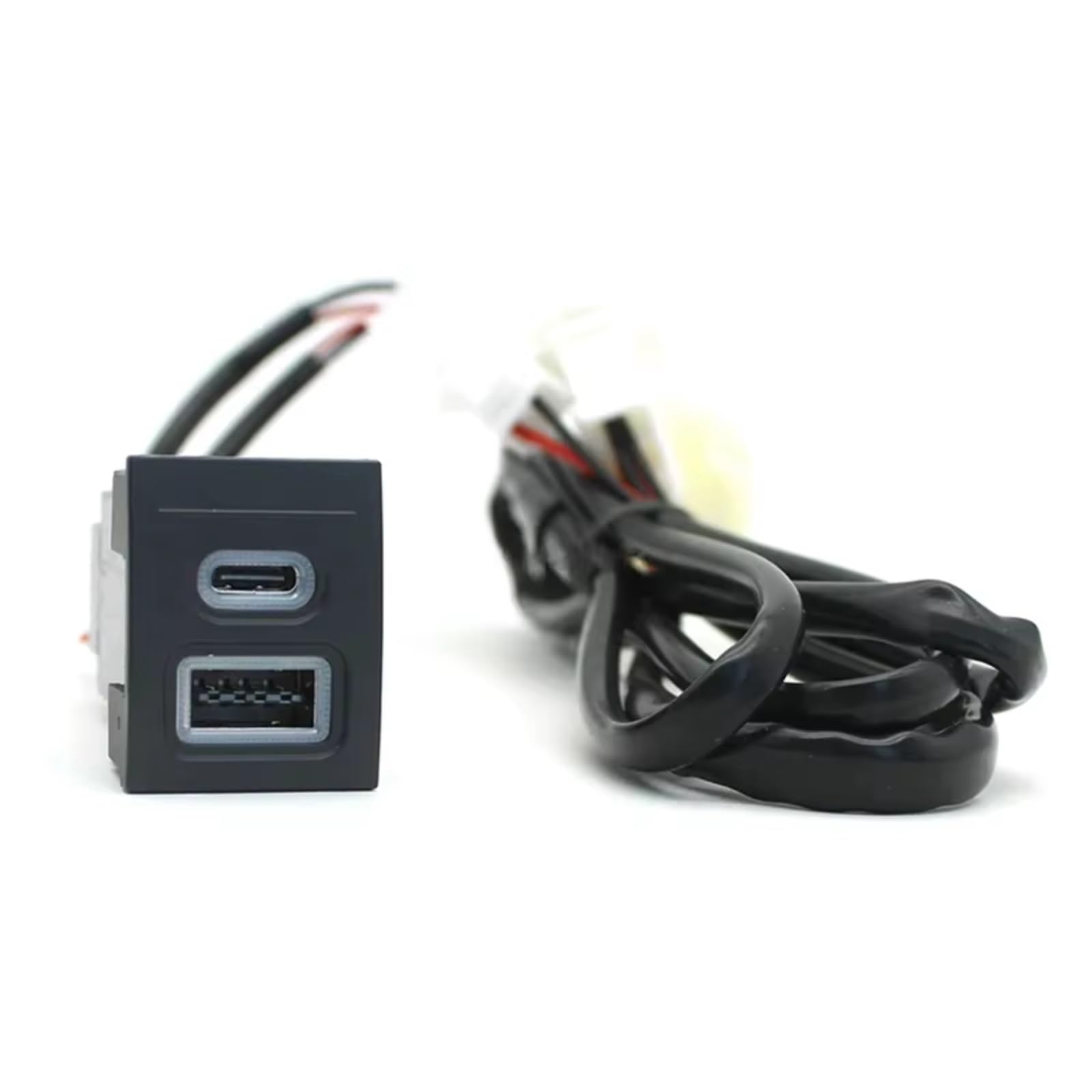 Presa USB Console Compatibile Con Per Polo 2004-2011 12V 24V Telefono Auto Presa Ricarica Doppia QC3.0 Porta Di Ricarica PD Di Tipo C Porta USB