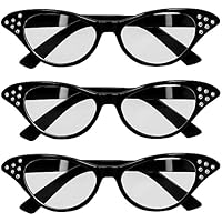 Boland 02664 - Gafas de fiesta años 50, 3 piezas en un set,
