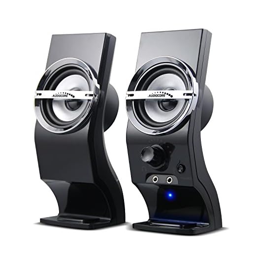 Audiocore AC805 Haut-parleurs d'ordinateur 2.0 PC 6W RMS Noir