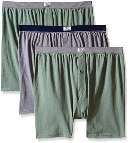 Fruit of the Loom Men's Assorted Soft Stretch Knit Boxers(Pack of 3)