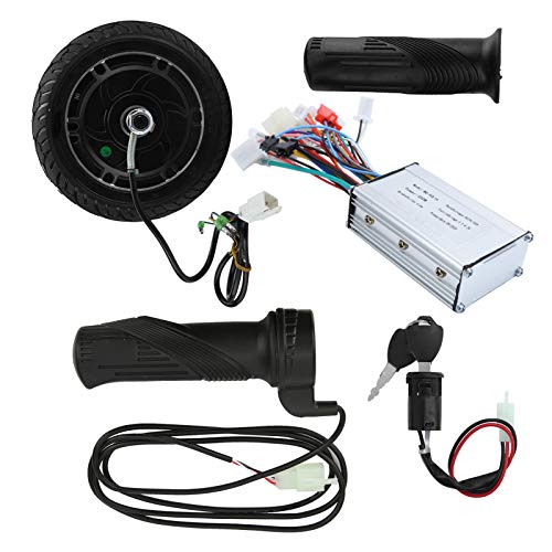 Set di Conversione Scooter Elettrico per Scooter Elettrico Fai-da-Te da 8 Pollici, Kit Motore con Brushless con Ruota in Metallo 24V 350W