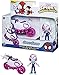Marvel Spidey & His Amazing Friends Ghost-Spider Action Figure & Copter-Cycle Vehicle, for Kids Ages 3 & Up