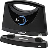 SEREONIC Wireless TV Speakers for Hard of Hearing – Sound Amplifier for Seniors – 100ft Range for TV Watching Without Loud Volume – Compatible with Smart TVs, RCA, AUX, and Optical Jacks.