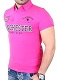  Reslad Poloshirt Herren Clubwear Polo Kragen Manchester RS-277 Pink S