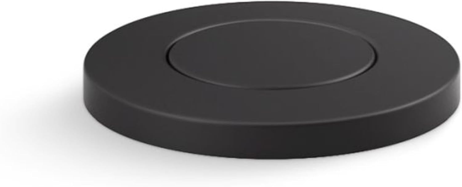 KOHLER 35726-BL K-35726-BL Garbage Disposal Air Switch Button, Matte Black