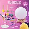 Klever Kits DIY 3D Moon Night Light, Paint Your Own Moon Lamp Kit Galaxy Lamp Arts and Crafts Kit, School Activities, Birthday Gifts for Kids Girls Boys #1