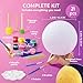 Klever Kits DIY 3D Moon Night Light, Paint Your Own Moon Lamp Kit Galaxy Lamp Arts and Crafts Kit, School Activities, Birthday Gifts for Kids Girls Boys