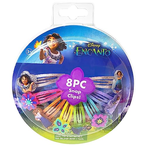 Disney Encanto Kids Hair Clips for Girls Snap Clips 8 pack multi color Ages 3+